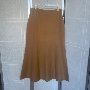 NWOT COS Camel Wool Maxi Skirt sz L